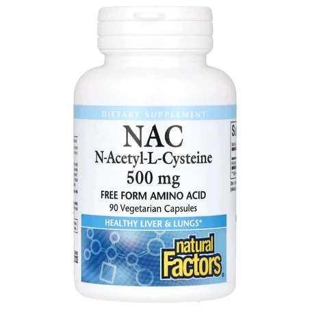 NAC N-Acetyl-L-Cysteine 500 mg 90 vegetarian Capsules