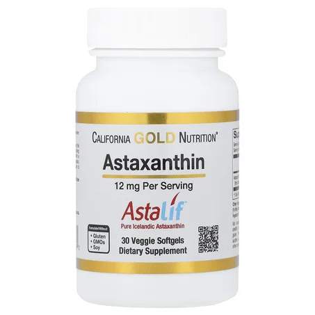 Astaxanthin, Astalif  Pure Icelandic, 12 mg, 30 Veggie Soft gels