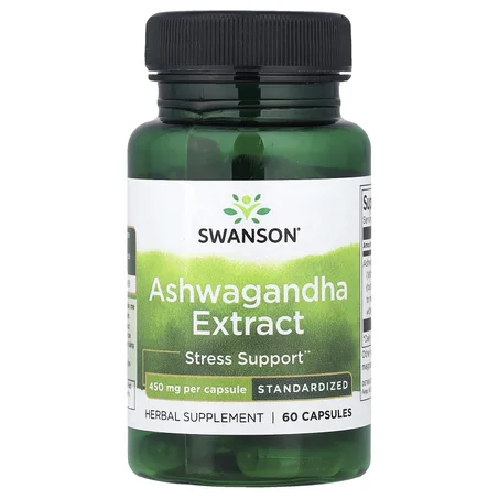 Ashwagandha Extract, Standardised, 450 mg, 60 Capsules