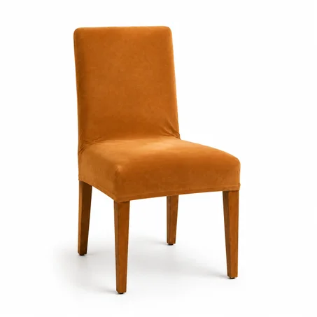Housse de Chaise en Velours Extensible