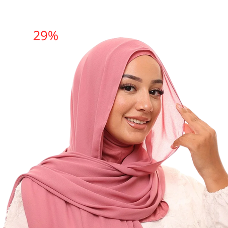 شال كريب حريري بالبوني " النينجا"