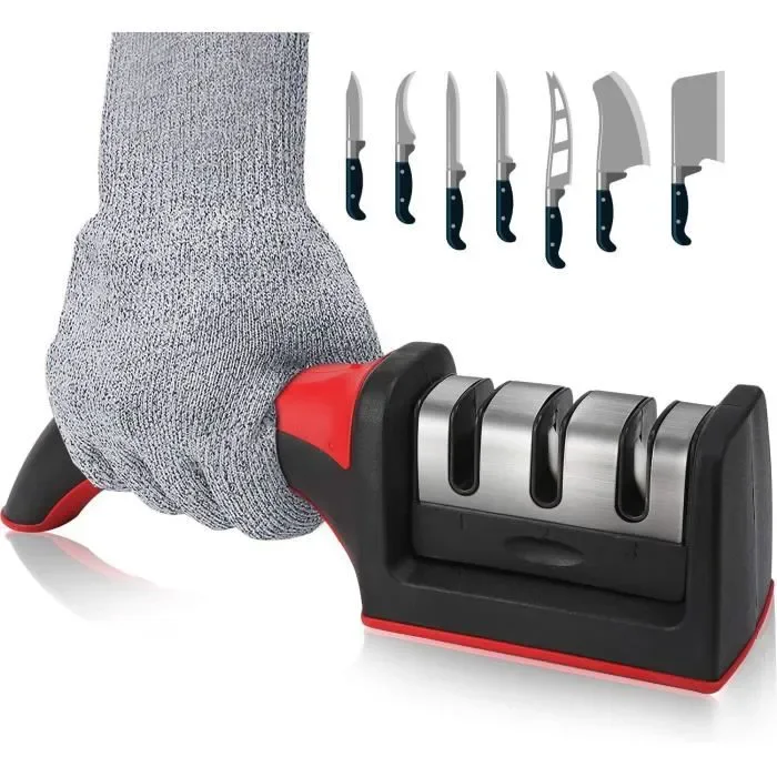 Affûtage manuel des couteaux 3 en 1