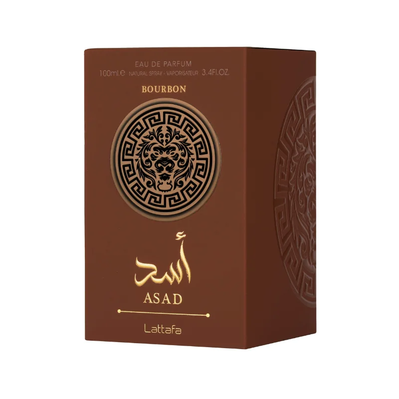 Parfum original Asad Bourbon Lattafa Perfumes hommes E 100 ML EAU DE PARFUM 3.4 FL.OZ