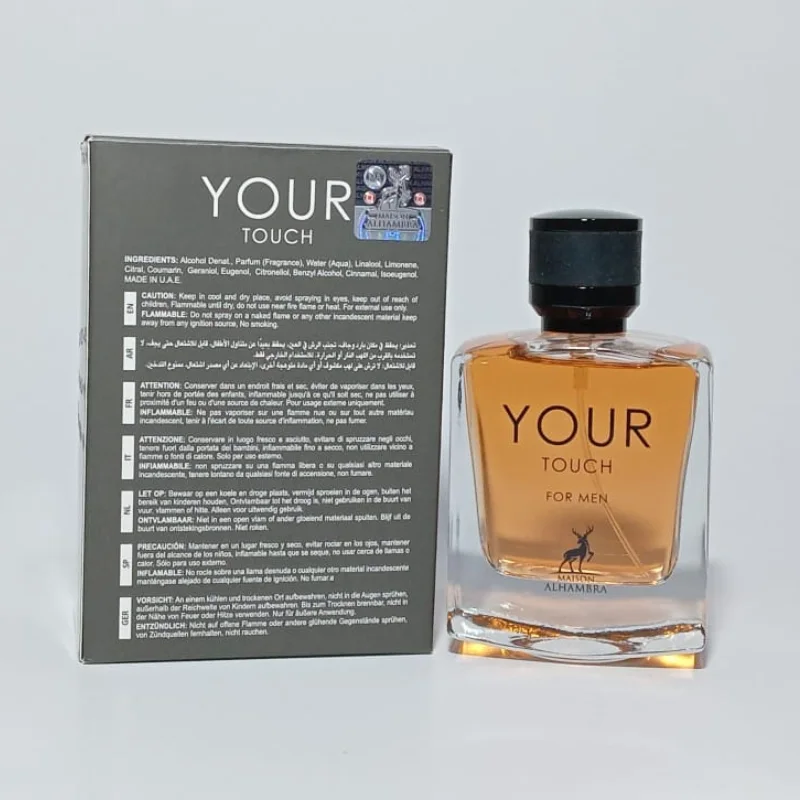Parfum original Your Touch Maison Alhambra hommes E 100 ML EAU DE PARFUM 3.4 FL.OZ