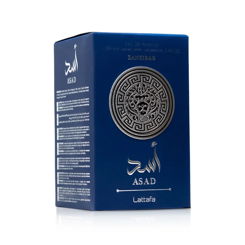 Parfum original Asad Zanzibar Lattafa Perfumes hommes E 100 ML EAU DE PARFUM 3.4 FL.OZ
