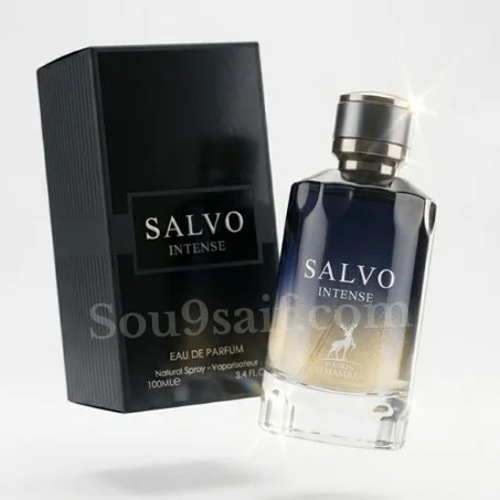 Parfum original SALVO INTENSE Maison Alhambra hommes - EAU DE PARFUM - E 100 ML - 3.4 FL.OZ