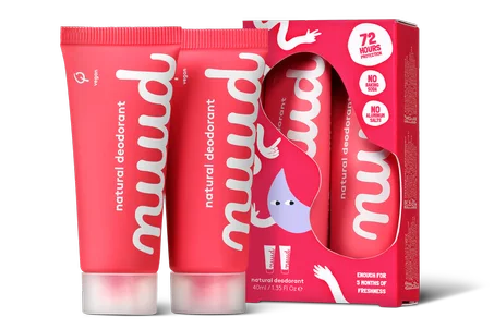 علبتين مزيل رائحة العرق nuud 20ml