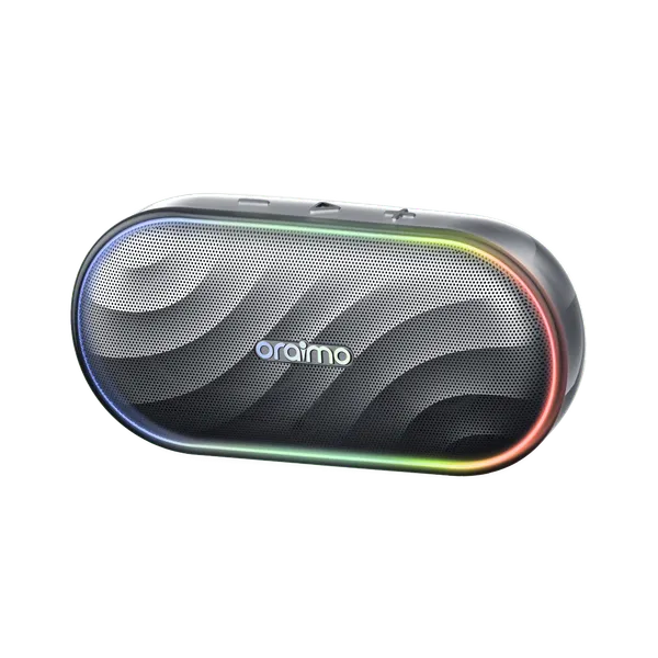 oraimo SpaceBox Haut-parleur avec FM, lumières personnalisables, égaliseur