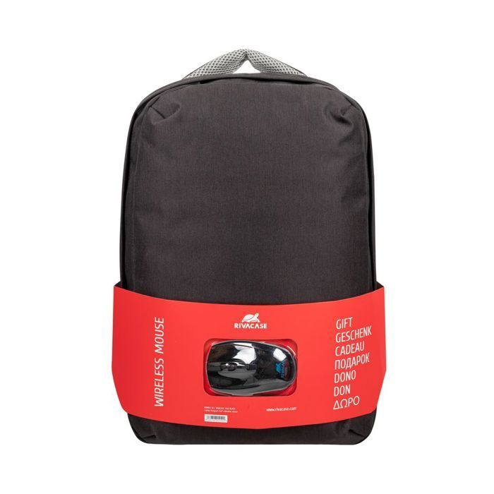 Sac à dos - Rivacase - 7563 - Noir souris - Tissu hydrofuge - Protection antivol