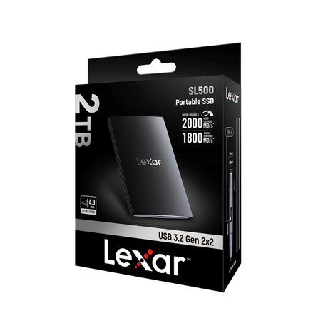 LEXAR DISQUE DUR SSD EXT MAG IOS 2TO SL500 USBC3.1 LEXA