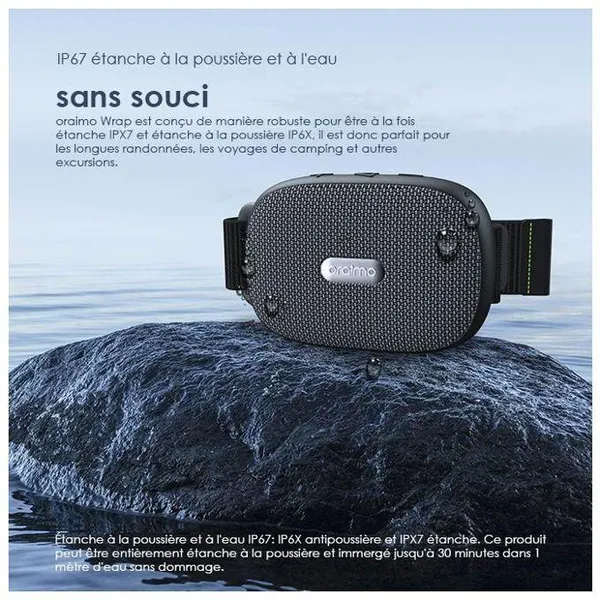 oraimo Wrap Haut-parleur sans fil 5W FM IP67