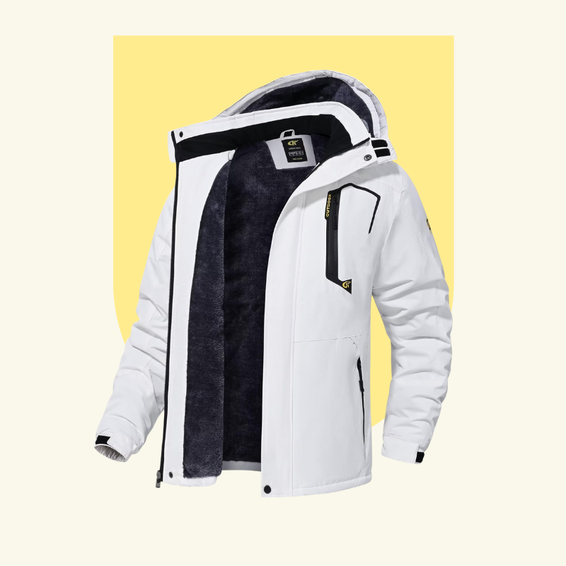 معطف ثلج رجالي مقاوم للماء ومصد للرياح