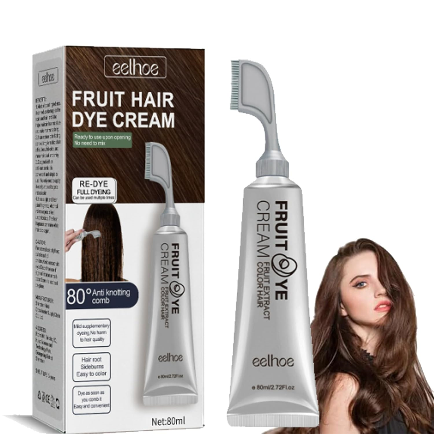 • عرض 3 كريم صبغ الشعر بالفاكهة الطبيعية اسود