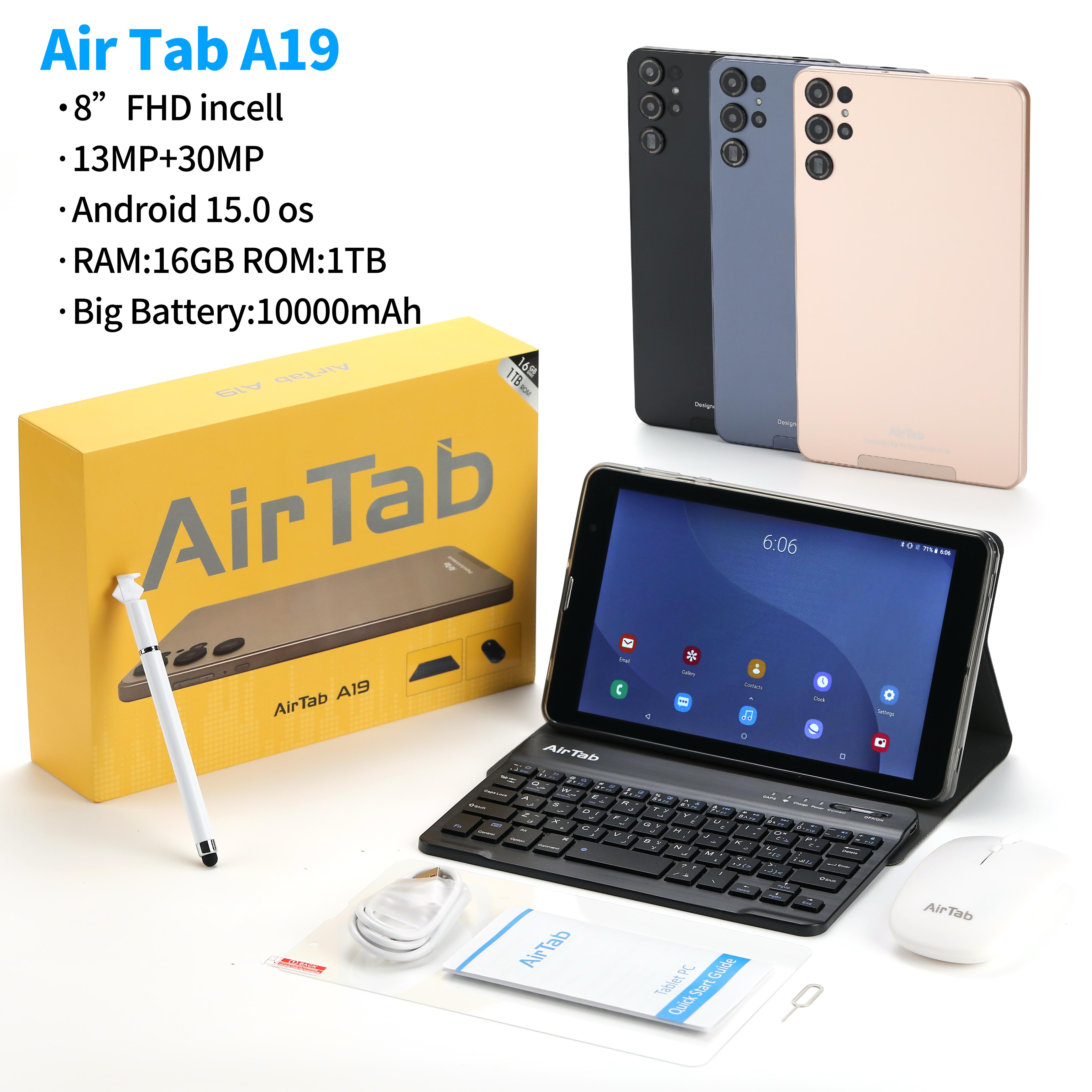 Air Tab A19 Ram 16GB Rom 1TB تابلت