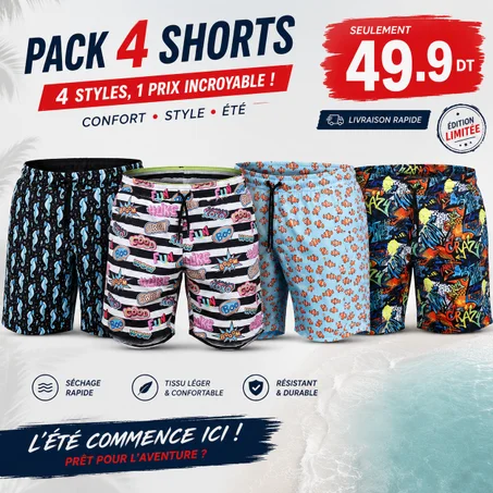 Pack 4 Shorts