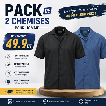 Pack 2 Chemises