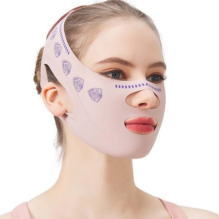 قناع شد الوجه السيليكوني V – للتخلص من الذقن المزدوج وشد البشرة أثناء النوم