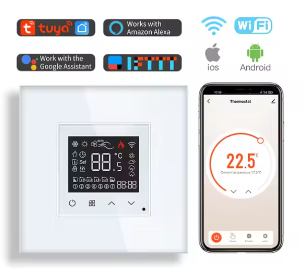 Wifi Thermostat intelligent Chauffe-eau électrique au sol Cuisinière à gaz Contrôleur de température
