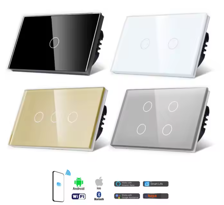 Interrupteur 1/2/3/4 Gang WIFI ROYAL Grande Taille