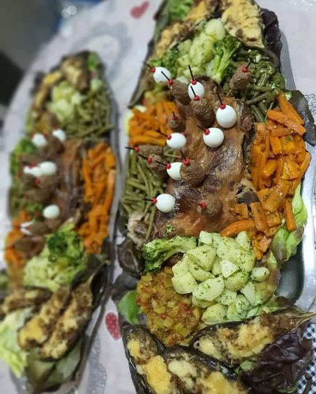 Épaule agneau avec garniture