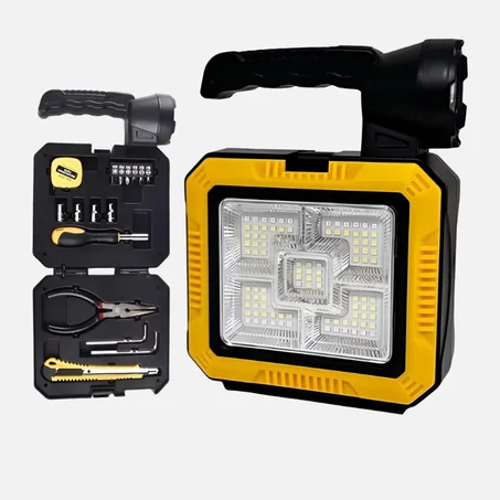 مصباح نقال مع صندوق ادوات