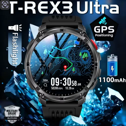 T-Rex3 Ultra – ساعة ذكية رياضية قوية ومق