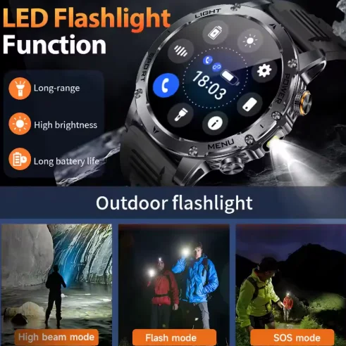 T-Rex3 Ultra – ساعة ذكية رياضية قوية ومق