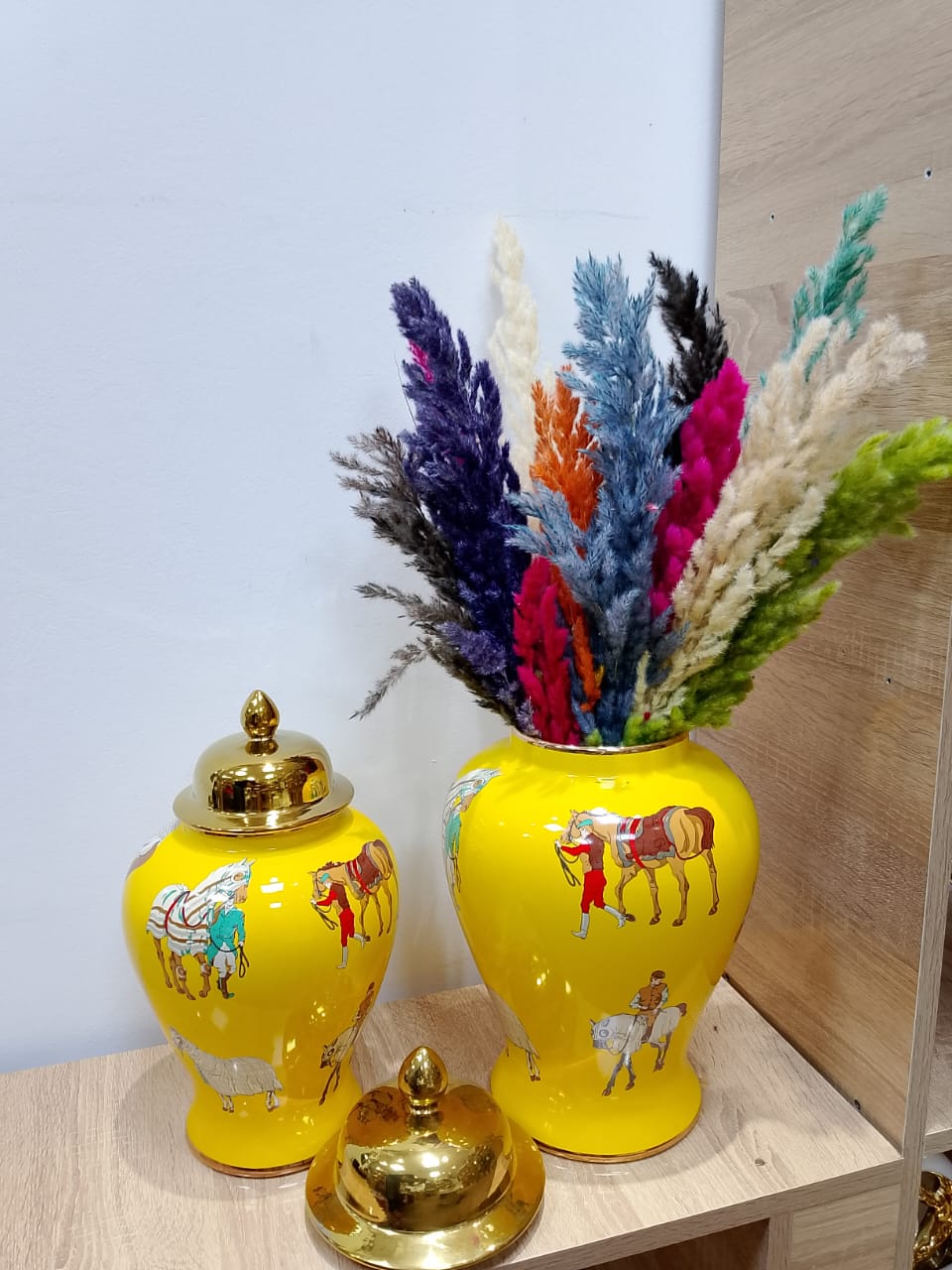 Deux vase en porcelaine Hermes