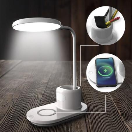 مصباح طاولة مع شاحن لاسلكي Table Lamp With a Wireless Charger