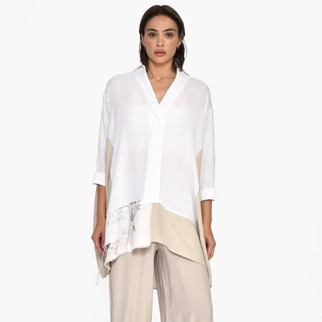 Ensemble "Bohemian Oceanus"  Blanc & Sable L’élégance bohème à l’état pur