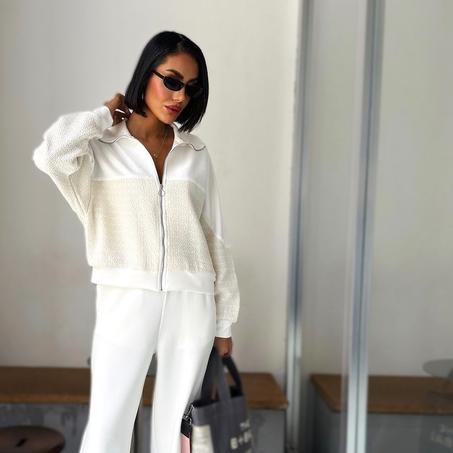 Ensemble blanc chic - confortable et fluide