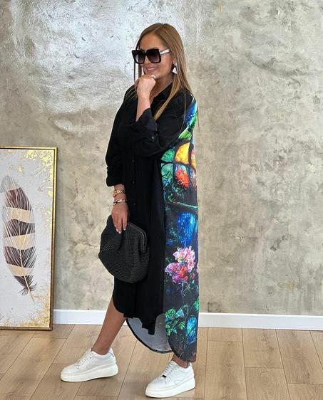 Robe chemise wide et confortable pour l'été