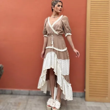 Robe Longue Bohème Aura Chic & Romantique