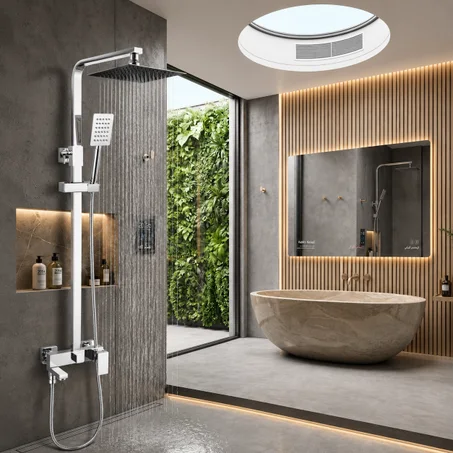 Combine de douche chrome BALDINI