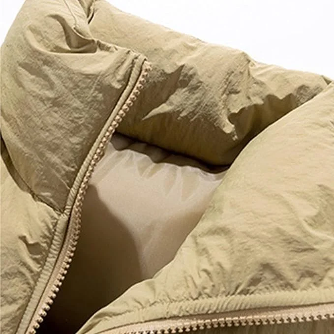 Men's Down Vest, Padded Jacket, Standing Collar