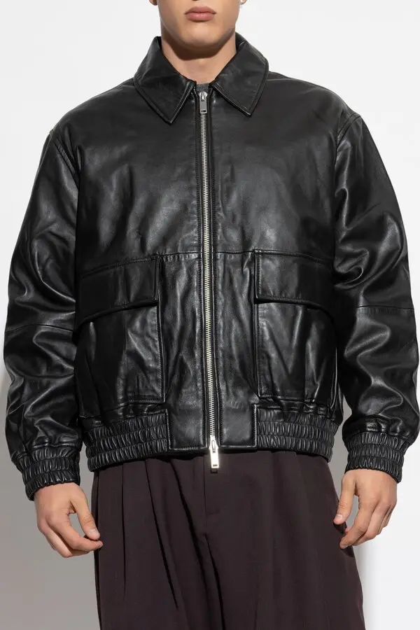 Piston Leather Bomber Jacket