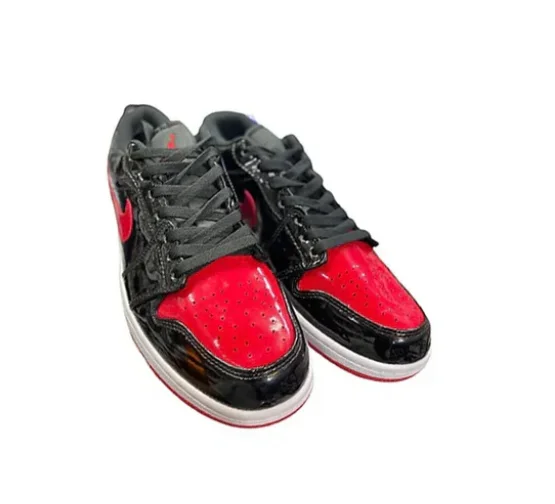 JORDAN RETRO 1 LOW PATENT BRED Regular price