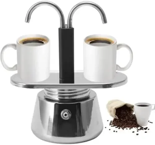 ماكينة تحضير القهوة الأصلية —- 2 كؤوس في أقل من دقيقة ☕🔥