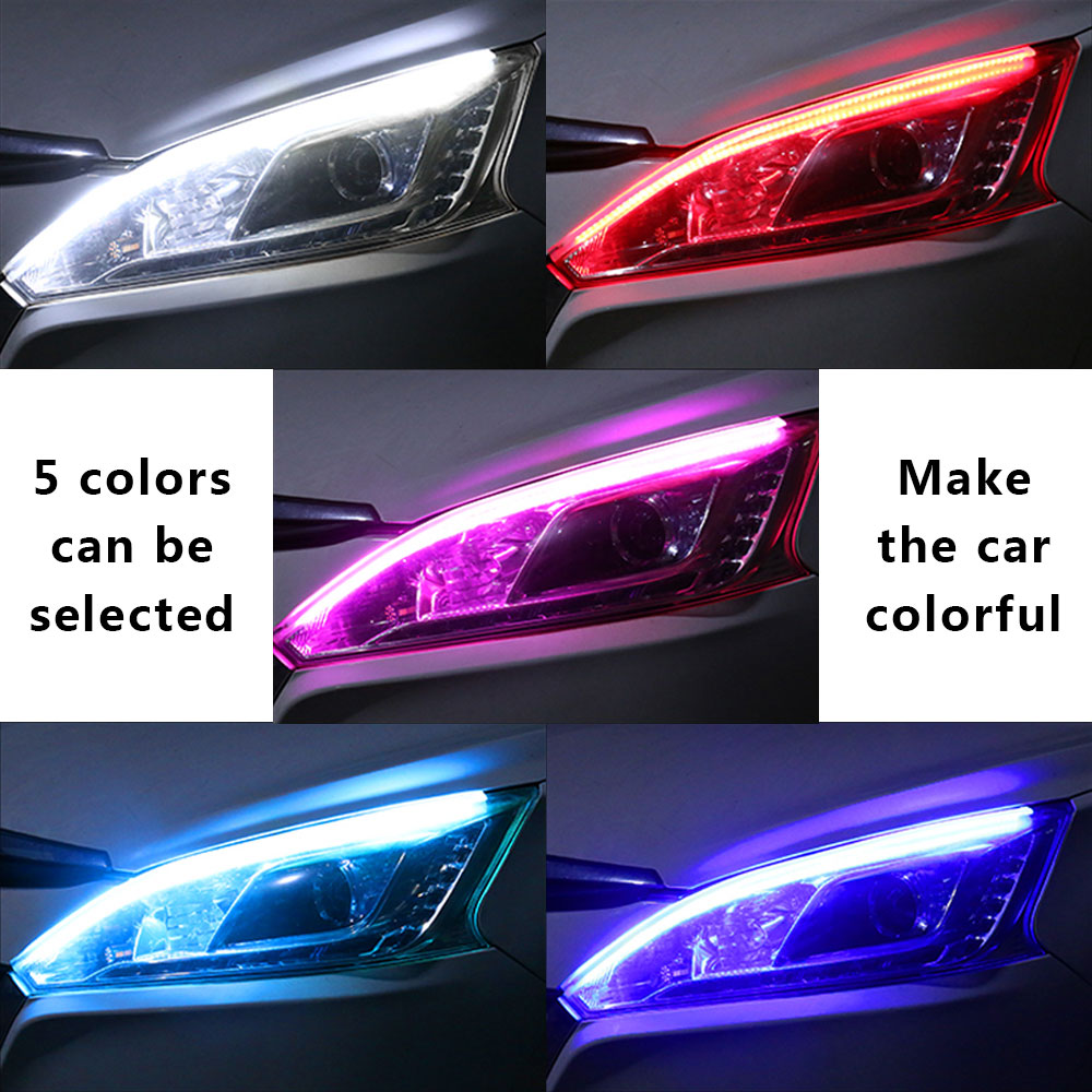Bandes de LED pour voiture 2 pièces de bandes de phares LED - Temu