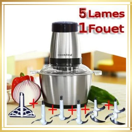 hachoir inox cooking 4 lame