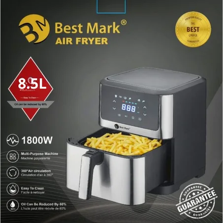 Best Mark Friteuse sans huile XXL ,ecran LCD tactile 8,5 litre