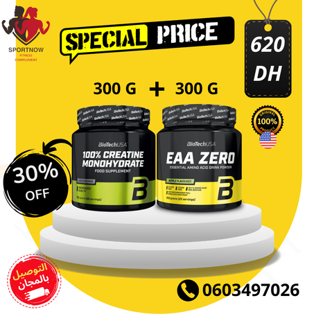 pack creatine monohydrate plus eaa zero