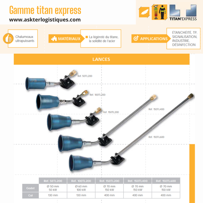 Gamme titan express