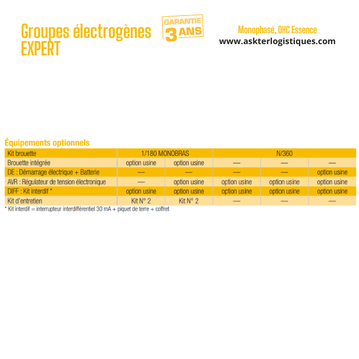 Groupes électrogènes EXPERT