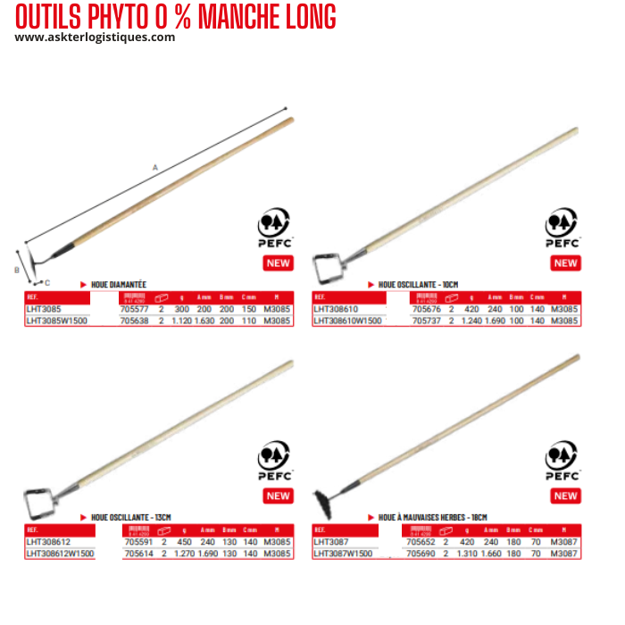 OUTILS PHYTO 0 % MANCHE LONG