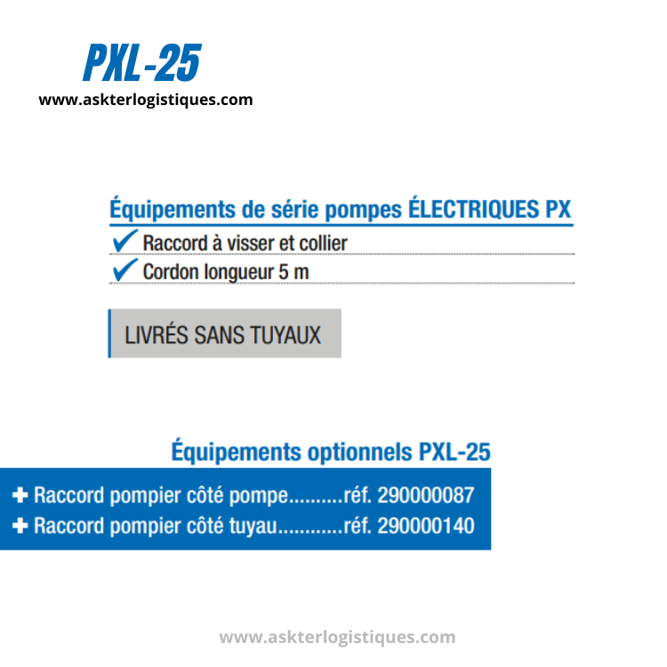 PXL-25 - Submersibles, 230 V / 50 Hz, Monophasé Pompes ÉLECTRIQUES