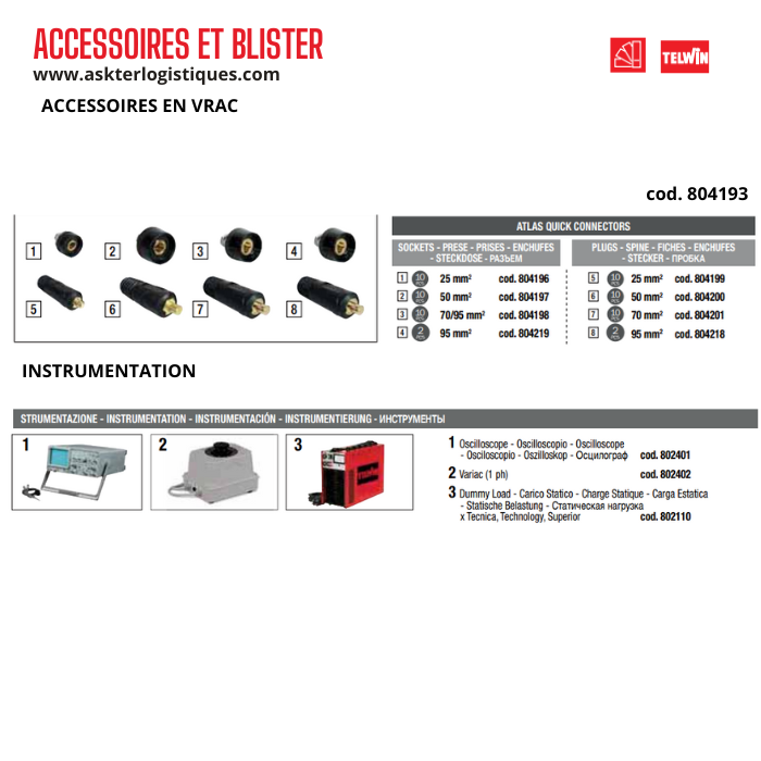 ACCESSOIRES ET BLISTER