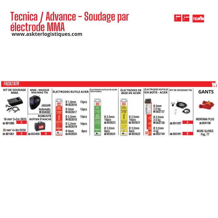 Tecnica / Advance - Soudage par électrode MMA