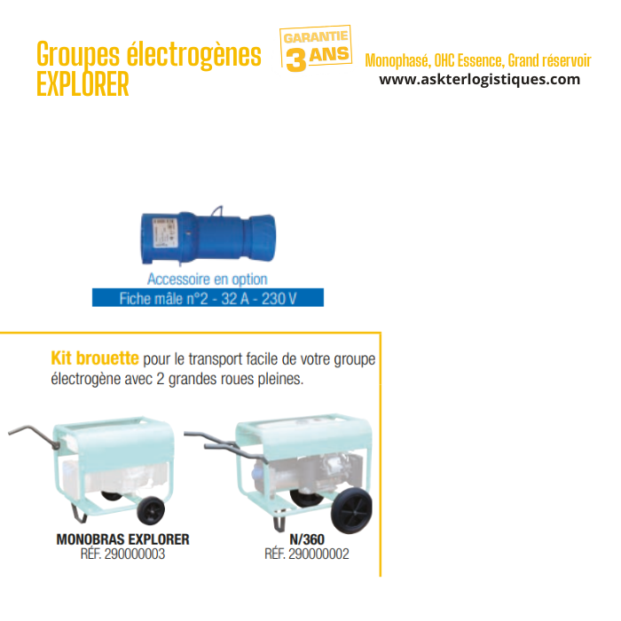 Groupes électrogènes EXPLORER