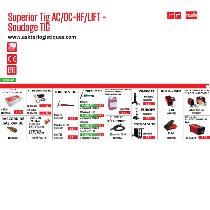 Superior Tig AC/DC-HF/LIFT - Soudage TIG